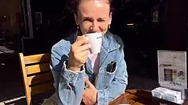 brazenly convinced brunette girl into tight anal pounding