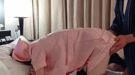 Hey, freaky nurse, gonna slide my bare cock into your soaked pussy while you ride my face?