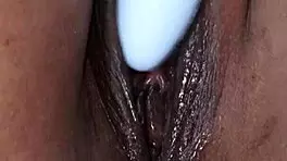 christy summers enjoys her solo playtime