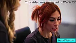 blonde sexy teen prepares her client for a wet nuru massage with lauren phillips and david lee