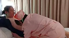 Hey, freaky nurse, gonna slide my bare cock into your soaked pussy while you ride my face?