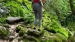 Risky public moment with 18yo teen in quickie