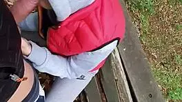 Risky public moment with 18yo teen in quickie