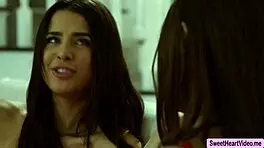 Teen brunette gets licked and facesitted by cute bestfriend in lesbian fun