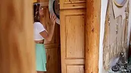 Porn model Keisha Grey slams hard in sloppy POV action