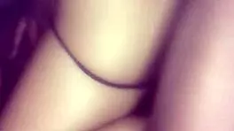 Teen bends over for big black cock pounding session. Wet pussy stretched wide.