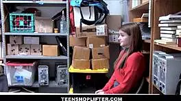 tiny brunette teen rosalyn sphinx caught shoplifting gets fucked by mall cop