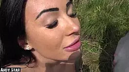 Intense Outdoor Threesome Passion