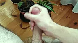 Watch this huge homemade solo masturbation leading to orgasm on bed?