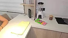 i hired this couple for housekeeping, but fucked the girl behind her husband's back in the bedroom.