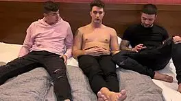 Petite Redhead Chloe Takes on Gangbang with Double Penetration. Jimmy, Brady, and Rauls Bud Fill Her Tight Pussy and Ass.