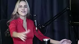 Crossdressing beauty Sofie Lollipop in sheer red lingerie blows in wild Brazilian group