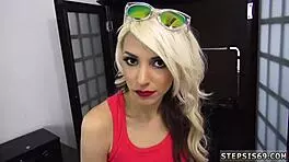 lottie magne surprises man with deepthroat blowjob and cowgirl pussy fuck