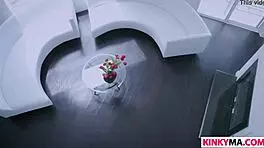 Stretching Out Sultry Stepmother Vanessa CAGE in Wild 3some Action!