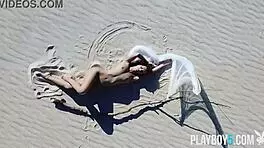 Belgium playboy model miluniel louis strips outdoor showing her perfect round ass