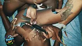 和新年除夕两个闺蜜三人行狂欢