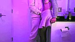 Teen 18+ Gets Nailed in Club Toilet During Wild Party Night