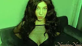 Caught step-sister stealing, so punish her curvy teen 18+ pussy with monster cock!