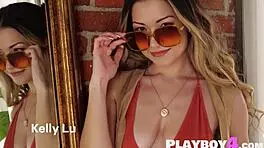 Exotic Asian teen Kelly Lu reveals big natural tits