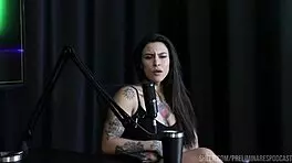 Lexi mallet and bia hot share intimate podcast moments with tattoos, cosplay, and outdoor fun.