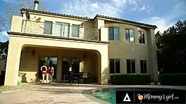 Hey, curious virgin Jade Nile asks stepmom Jaclyn Taylor about lesbian sex while sunbathing