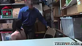 Teen emo in police uniform gets her pink pussy fucked hard in HD