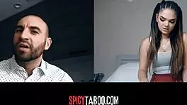 Horny Stepdaughter's Naughty Video Call with Stepdad