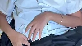 18yo Thai Student Creampied By Foreigner In Steamy After-School Doggystyle Session