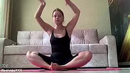 Hey Babe, Wanna Join My Morning Yoga and Pussy Play Session?