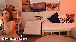 thicc teen riding dildo for strangers