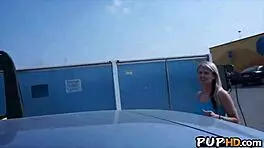 I spied on this hot teen getting fuckd in public, tracy anderson style.