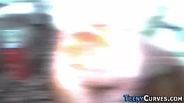 flour covered curvy teen big tits bubble butt ass cum in mouth