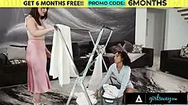 petite brunettes alexis tae and lumi ray indulge in risky 69 affair with shaved pussies