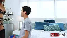 Stunning Brunette Milf Alexis Fawx Seduces Teen Boy