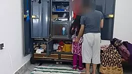 This cute Desi Indian girl sneaks a quickie with her stepbrother in Hindi.