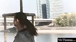 damn, watch this sexy brunette bang a gorgeous blonde