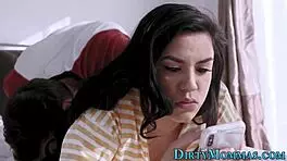 Watch this stepmom slut ride dick for a hardcore facial!