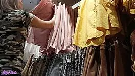 Letty Black Caught Giving Blowjob in Public Dressing Room