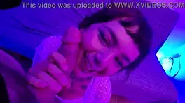 i fucked a lucky guy for the first time and got my mouth filld with cum