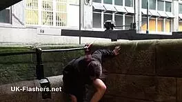 Indian teen 18+ Zarina Masood masturbates in public with young oriental babe flashing