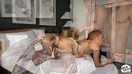 Bianca cums with Codey and Owen.