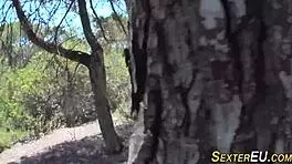 Sexter 36! German Teen 18+ Sucks and Gets Cum in Mouth at Beach. What a Messy Facial!