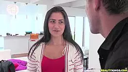 Blonde brunette lesbians kiss and lick pussy