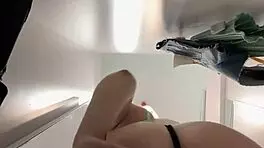 Picking up an 18-year-old stranger on the street who agrees to rough fuck for money with blowjob and cowgirl