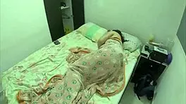 surprised by a delicious gangbang at night after watching netflix, bent over and creampied