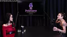 Teen prefers dominating in gang bang video