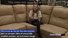 hey dr tampa, how's ava siren's 1st gyno exam going with that petite blonde?