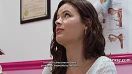 breast exam turns into orgasm for lexi luna and dharma jones