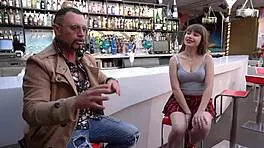 i sneak a wild screw with french pornstar luna rival at night club