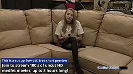 hey dr tampa, how's ava siren's 1st gyno exam going with that petite blonde?